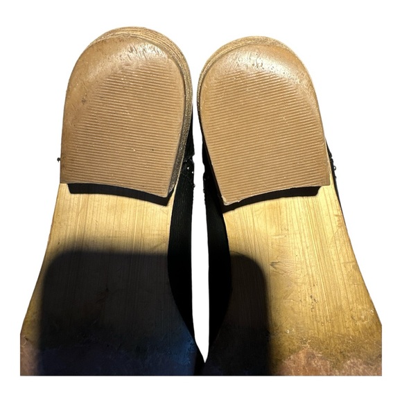 Nine West Black Leather Western Ankle Boot size 8 - Picture 11 of 11